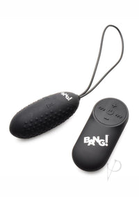 Bang 28x Nubbed Silicone Egg Black