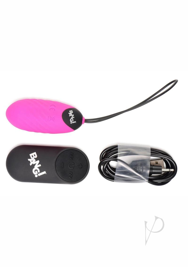 Bang 28x Swirl Silicone Egg Pink