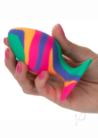 Cheeky Tie-Dye Silicone Butt Plug Large