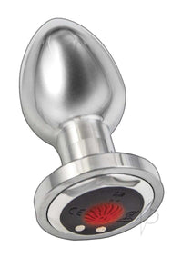 Ass-sation Remote Vibe Metal Plug Silver