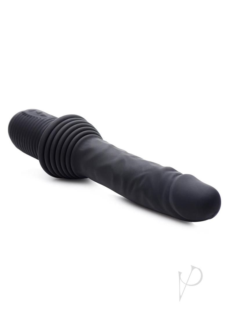 Ms Vibrating Thrusting Dildo Black