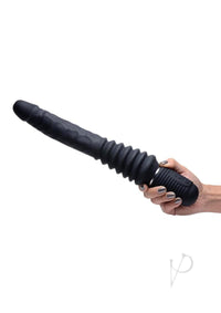 Ms Vibrating Thrusting Dildo Black