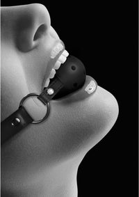 Ouch Breathable Ball Gag Black