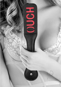 Ouch Bonded Leather Paddle Black