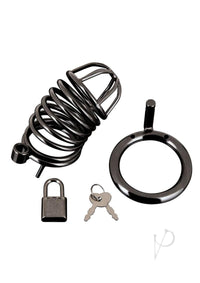 Deluxe Chastity Cage Black