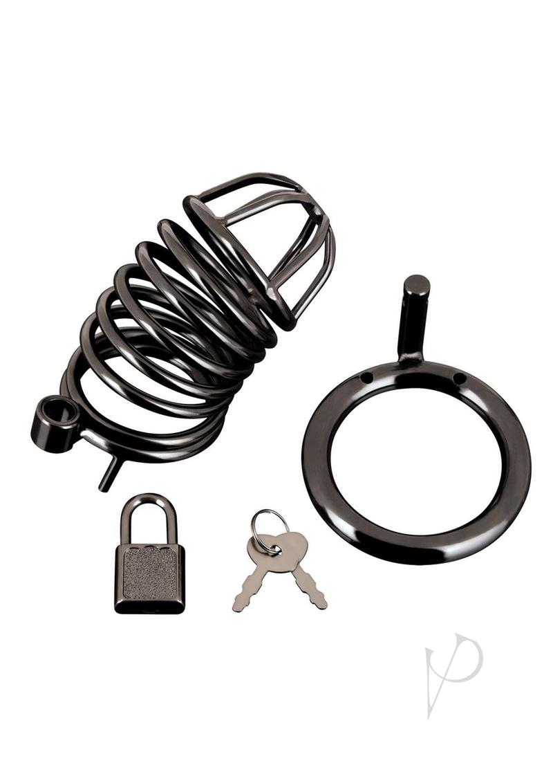 Deluxe Chastity Cage Black