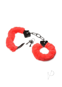 Ms Cuffed In Fur Handcuffs Red