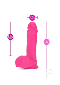 Neo Dual Density Dildo 8` Neon Pink