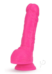 Neo Dual Density Dildo 9` Neon Pink