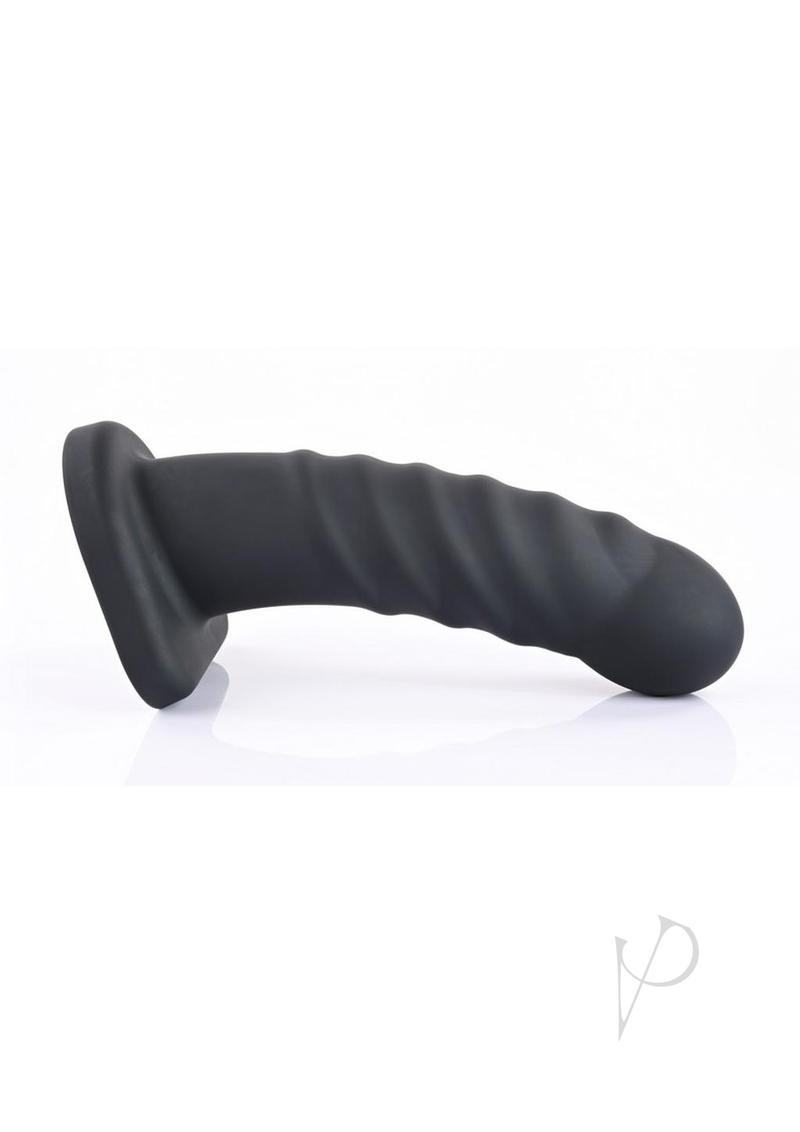 Banx Ribbed Hollow Dildo Black
