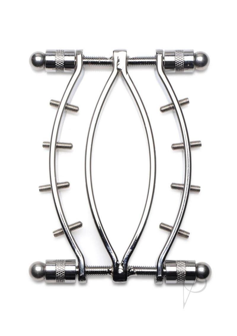 Spread Em Stainless Steel Poker Labia Clamp with Adjustable Pressure Screws