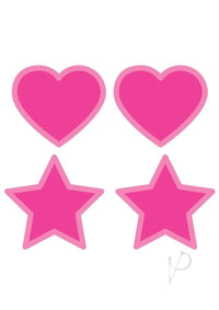 Peekaboo Gitd Hearts/stars Hot Pink