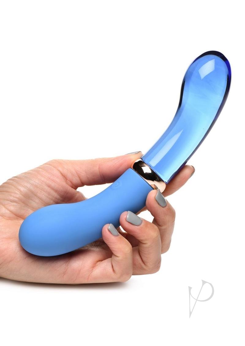 Prisms Vibra Glass Duel End G Spot Bleu