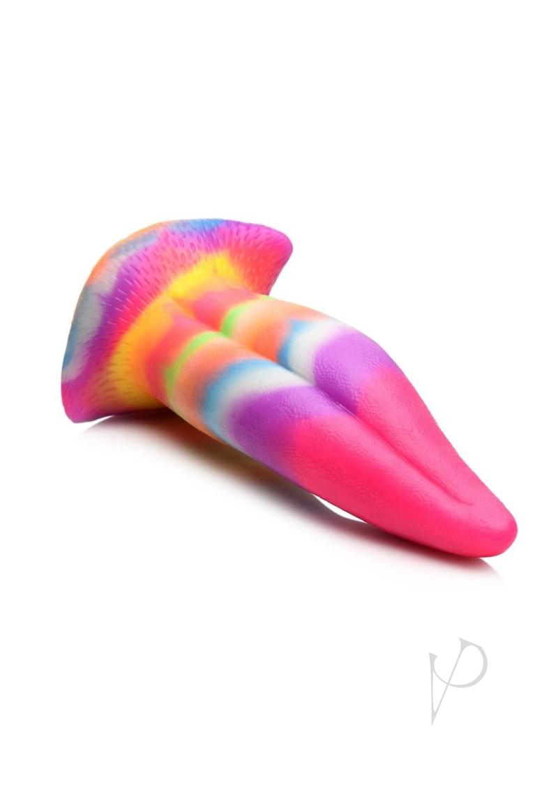 Unicorn Kiss Glow in the Dark Silicone Dildo Rainbow