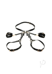 Strict Bondage Harness Bows Xl/xxl Blk