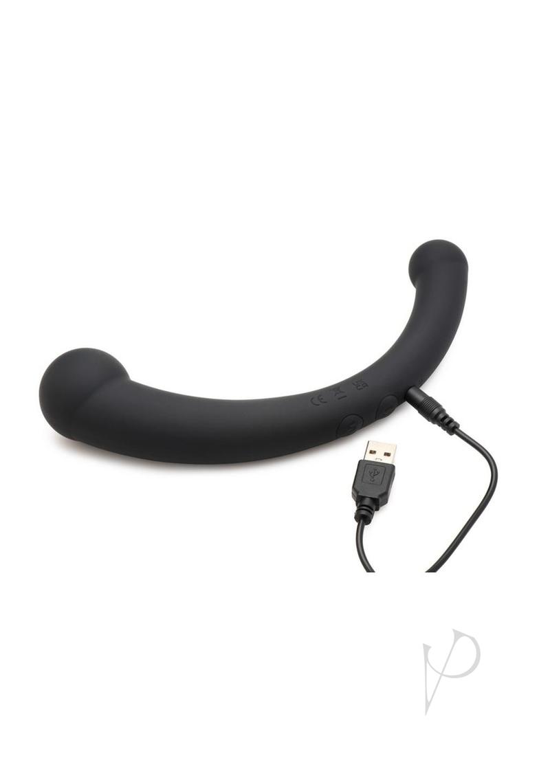 Ms Vibra Crescent Dual Dildo Black