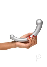 Ms Vibra Crescent Dual Dildo Silver