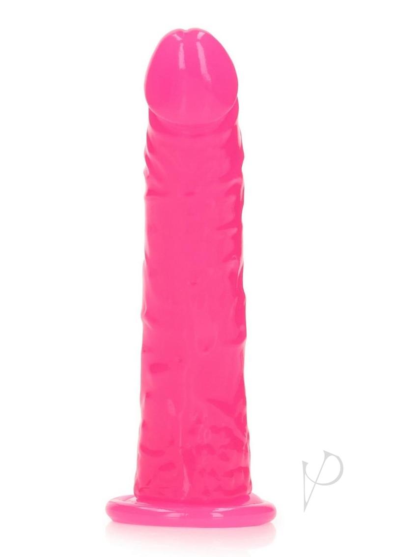 Realrock Slim Dildo 6 Gitd Pink