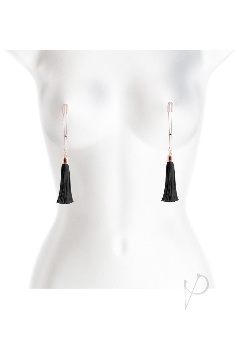 Bound Nipple Clamps T1 Rose Gld/blk