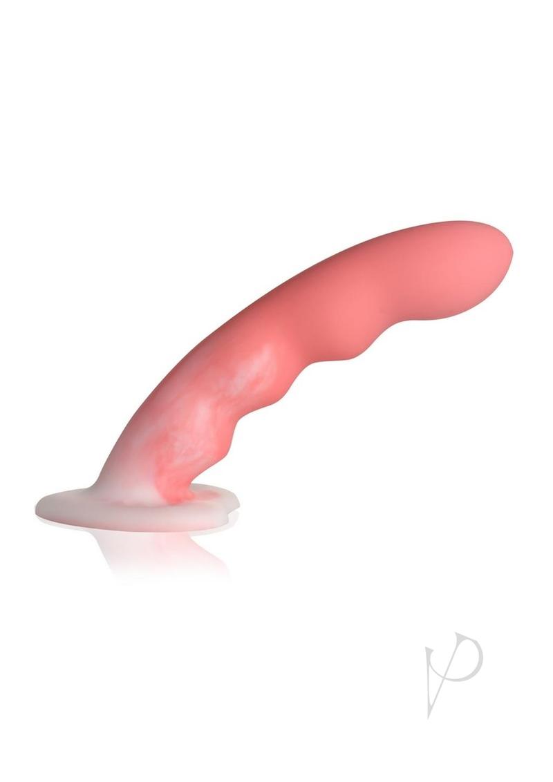 Simply Sweet Wavy Dildo Pnk/wht