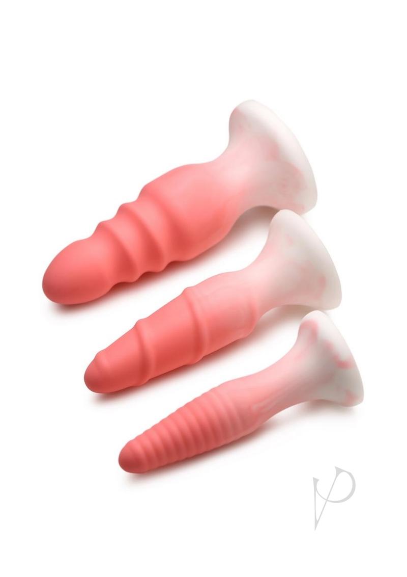 Simply Sweet Silicone Butt Plug Set Pink