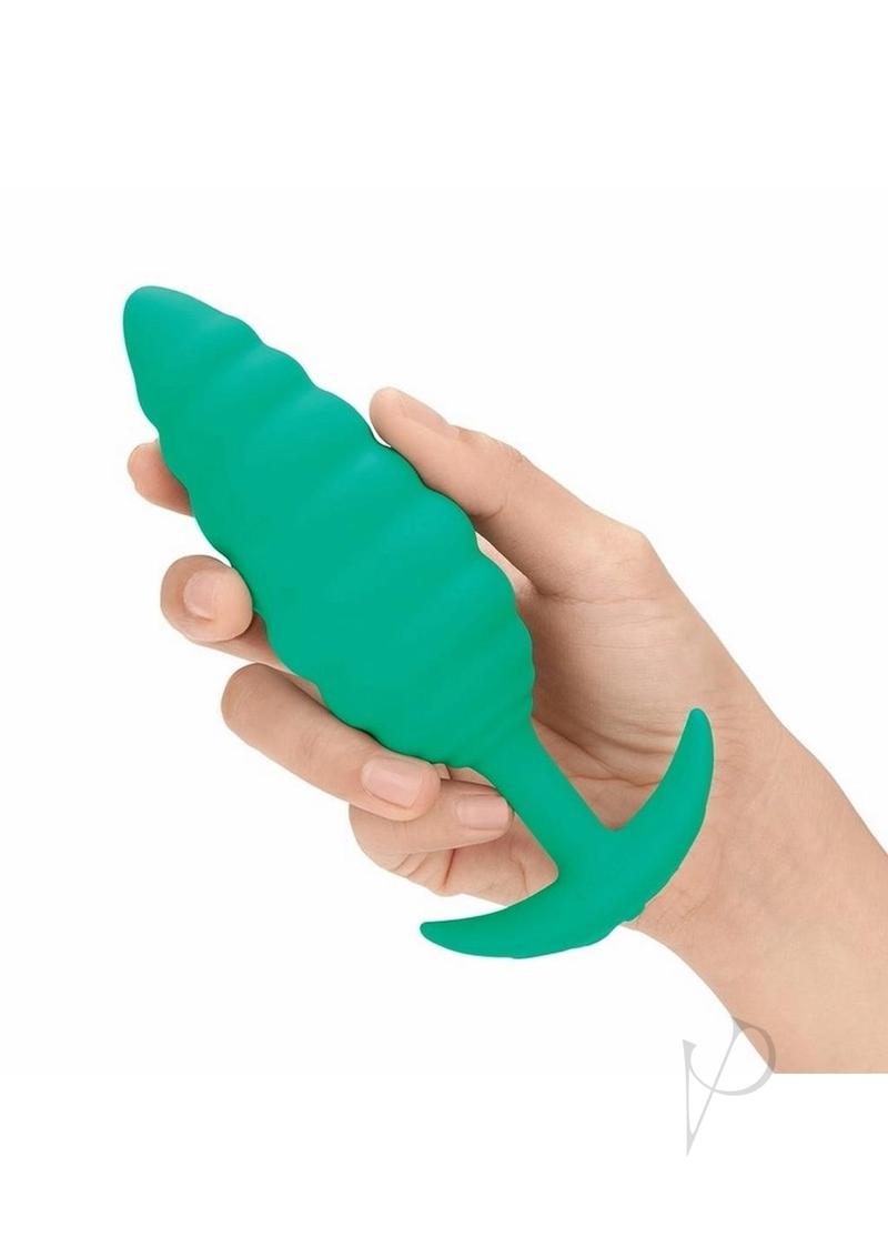 B-vibe Twist Texture Plug Green
