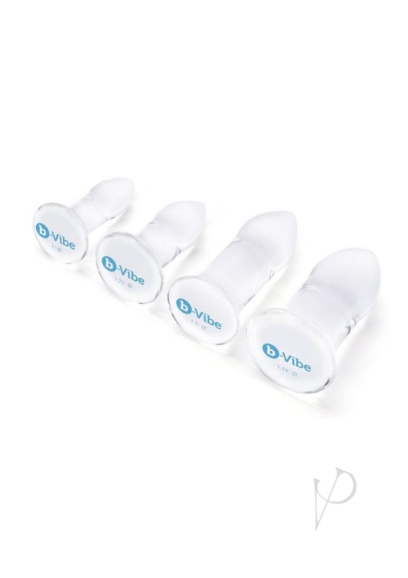 B-vibes Anal Dilators Glass Butt Plug Set