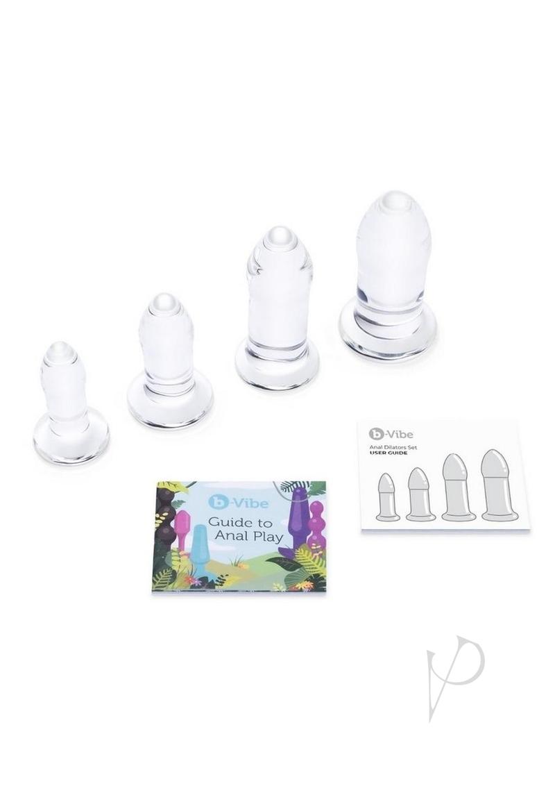 B-vibes Anal Dilators Glass Butt Plug Set