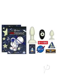 B-Vibe Asstronaut Glow in the Dark Rechargeable Silicone Anal Play Set with Remote