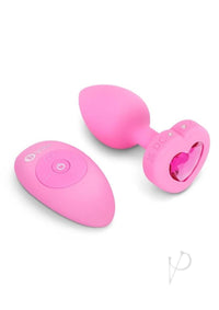 B-vibe Vibrate Heart Jewel Plug S/m Pnk