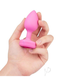 B-vibe Vibrate Heart Jewel Plug S/m Pnk