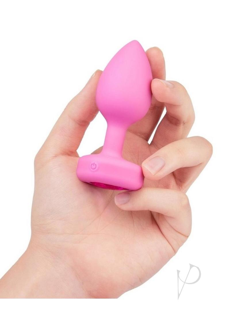 B-vibe Vibrate Heart Jewel Plug S/m Pnk