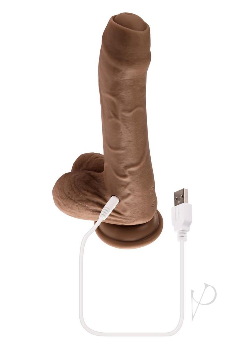 Peek A Boo Vibrating Dildo Dark