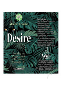 Desire Peromone Oil Eucalyptus 4oz