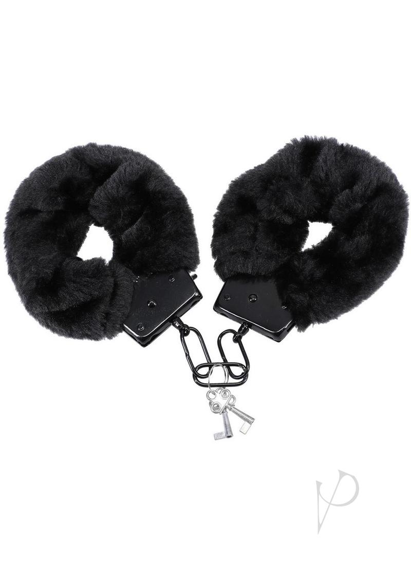 Merci Fluff Cuffs Black