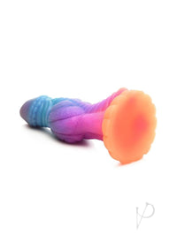 Galactic Cock Alien Creature Glow in the Dark Silicone Dildo Multicolor