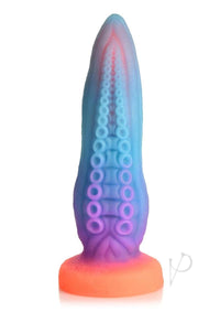 Creature Cocks Tenta Cock Glow in the Dark Silicone Dildo Multicolor