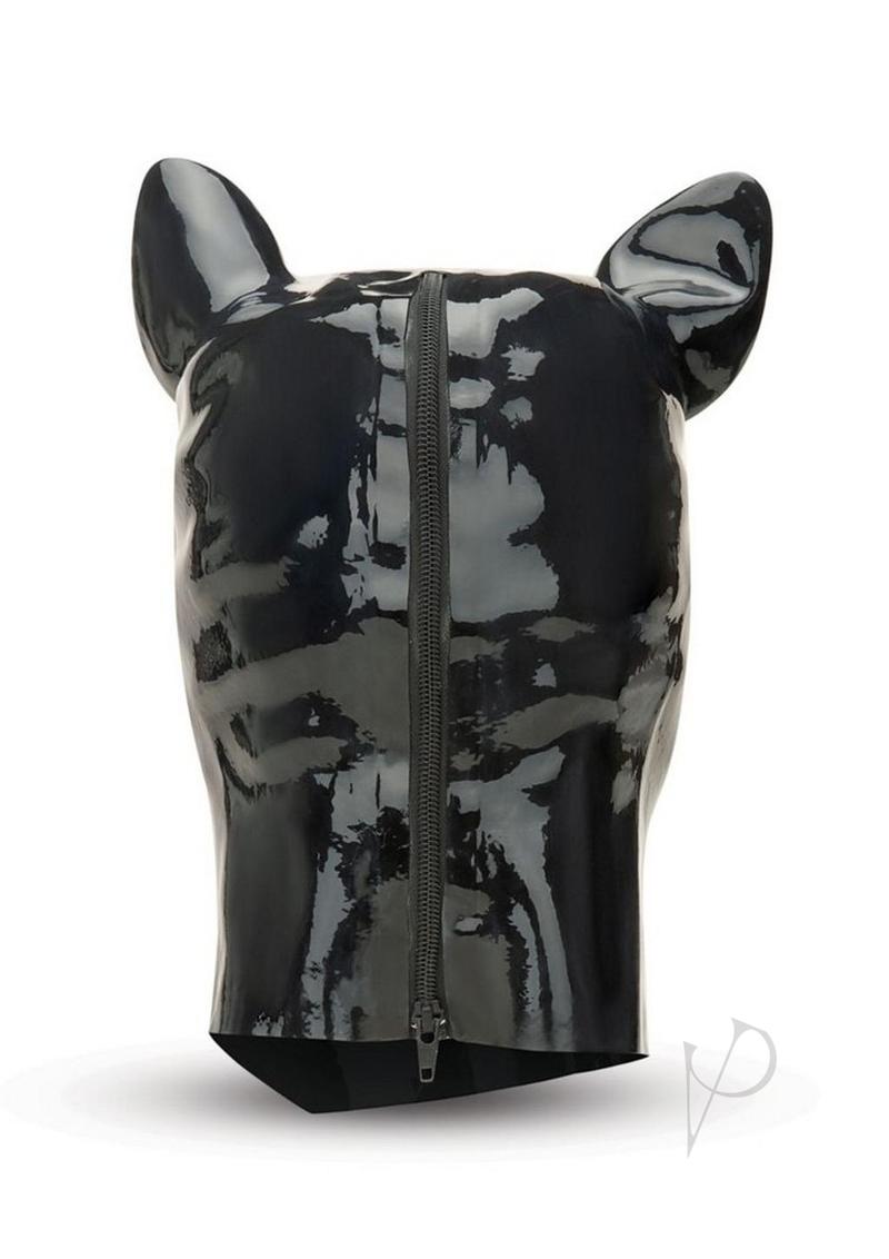 Prowler Red Latex Pig Hood Black