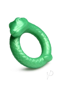 Serpentine Silicone Cock Ring Green