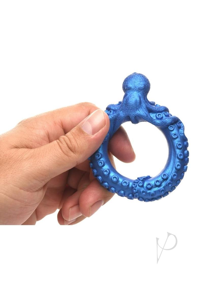 Poseidon's Octo Ring Silicone Cock Ring Blue