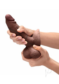 B-vibe Slipskin Dildo Girthy 6 Brn