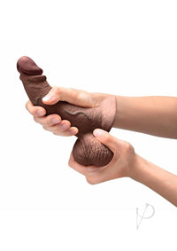 B-vibe Slipskin Dildo Curve 6.5 Brn