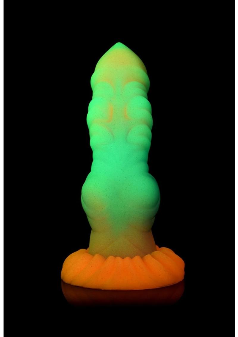 Creature Cocks Alien Invader Glow in the Dark Silicone Dildo