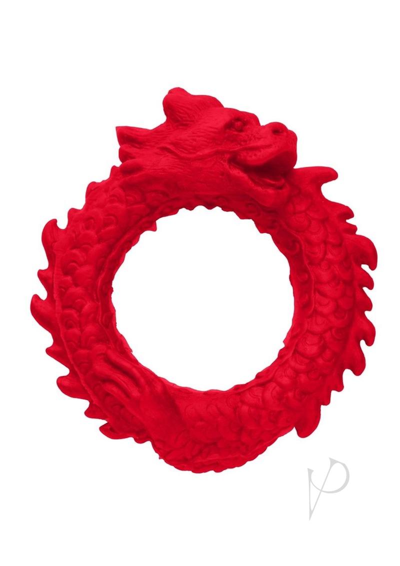 Creature Cocks Rise of the Dragon Silicone Cock Ring Red