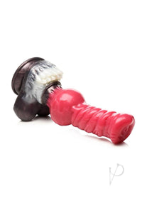 Cujo Canine Silicone Dildo - Large Red & Black