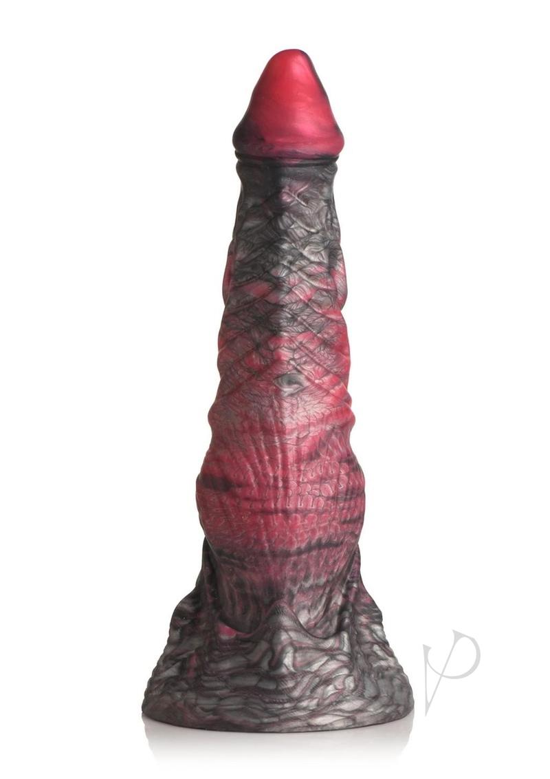 Creature Cocks Hades Silicone Dildo Large Black & Red