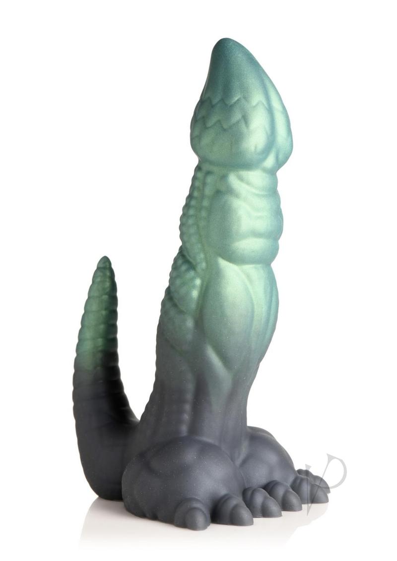 Creature Cocks Dickosaur Dinosaur Silicone Dildo Green & Black
