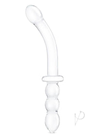 Girthy Rib Gspot Glass Dildo Handle