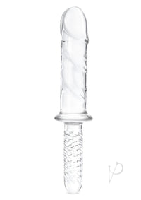 Girthy Cock Glass Double End Handle 11