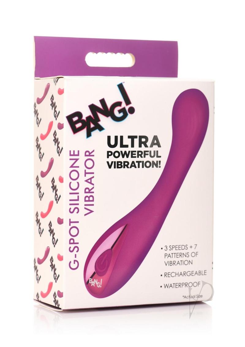 Bang Gspot Silicone Vibrator Purple